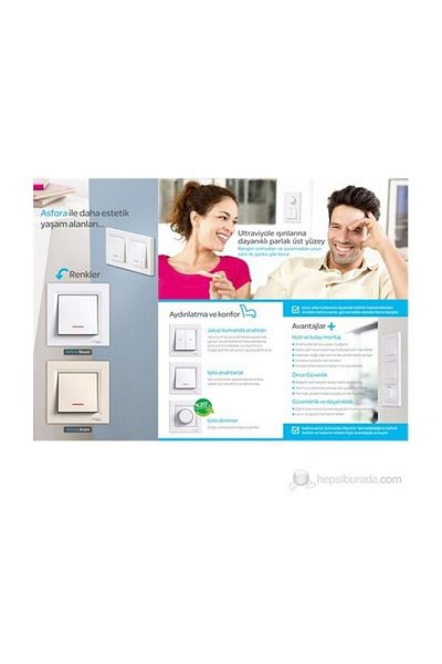 Schneider Electric إطار كريمي عمودي مكون من 3 قطع من Asfora