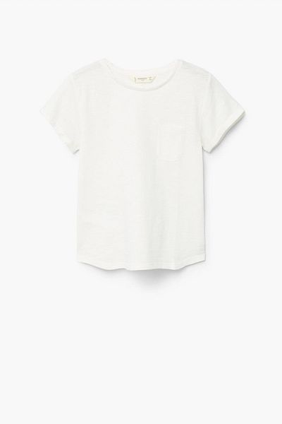 MANGO Kids Κοριτσίστικο εκρού T-Shirt 23020415
