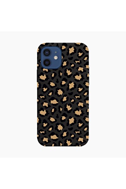 shoptocase Iphone 12 Lansman Leopar Desenli Telefon Kılıfı