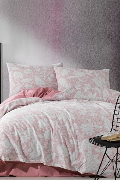 Marie Claire Σετ Παπλωματοθήκη Διπλό Rosie 100% Βαμβακερό Ροζ