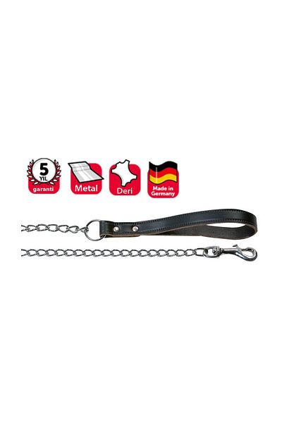 Eastland Black Karlie Leather Handle Chain Extension - 100Cm/2Mm