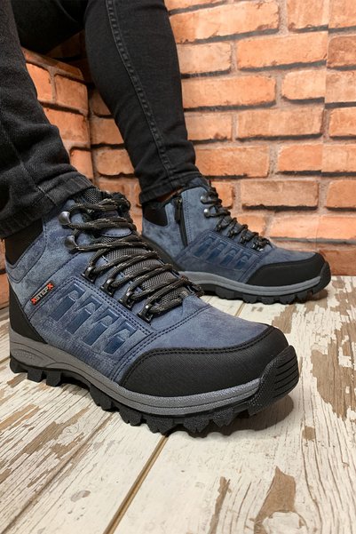 XStep Navy Blue Men's Boots & Booties Xspx6