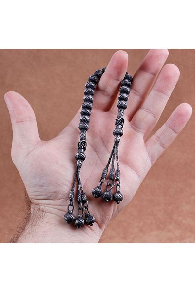 TESBİHCİBABA Unisex Antique Model Hand Knitted Zaza Rosary TB1562