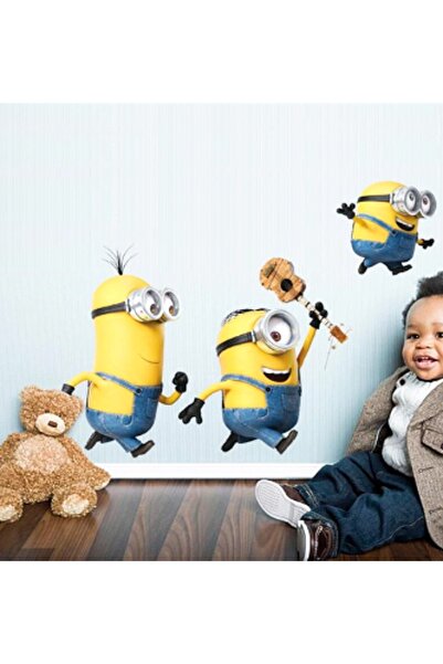 Sticker Sepetim Kids Minyonlar Minions Bebek Ve Çocuk Odası Pvc Duvar Sticker