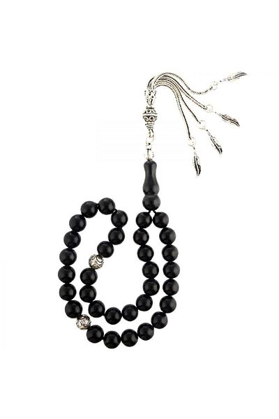 TESBİHCİBABA Unisex Bracelet Boy Erzurum Oltu Stone Rosary TB1664