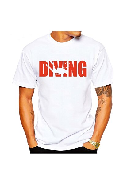 SCUBAPROMO تي شيرت Diving K Scuba للرجال للغوص