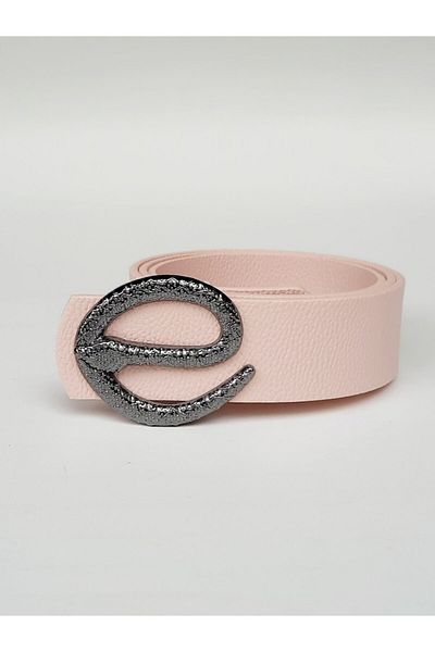 Kemerix Women's Powder Belt with Snake Buckle