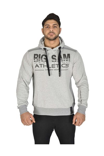 Big Sam Gray Melange Authentic Sweater Big Sam 4692