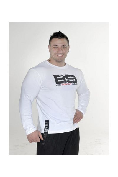 Big Sam White Slim Fit Sweatshirt Big Sam 4596