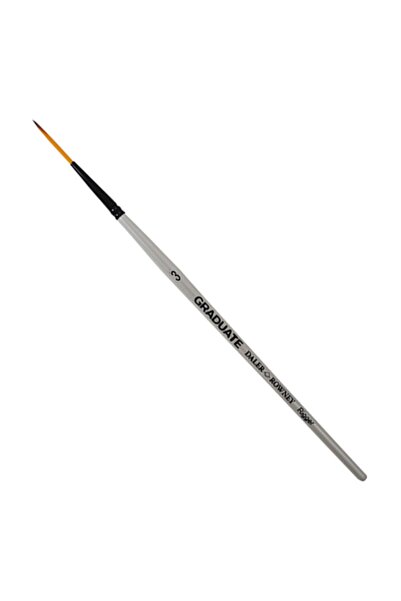 Daler Rowney Graduate Ekstra Uzun Çizgi Kısa Saplı Sentetik Fırça No:3