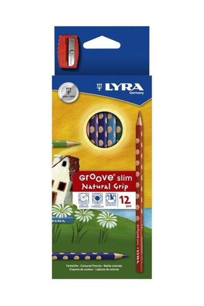 LYRA Groove Natural Grip Slim 12li Kuru Boya Seti 2821120