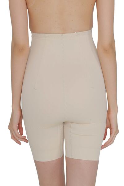 Yevda 4020 Special Satin Fabric Clasp Shorts Corset Skin Colored