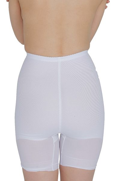 Yevda 1535 Pantaloni scurți lungi cu bandă extra fermitate Corset Culoare albă