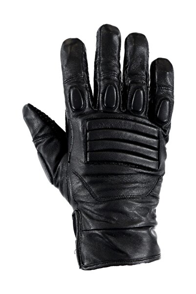 ENZIO GIZZI Erkek Hakıkı Derı Motor Eldıven