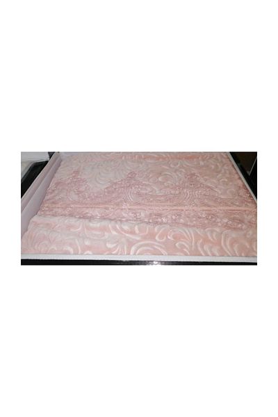 Snow 6 Piece Laced Blanket Set - Powder