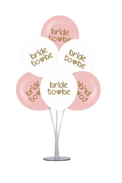 kidspartim 7-Piece Balloon Stand Harness Bride To Be Balloon
