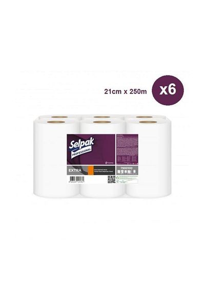 Selpak Professional 6-Piece Extra Internal Towels 250 Mt 7900100
