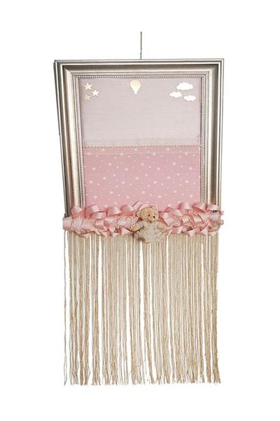 PartiPan Pink Door Ornament with Teddy Bear
