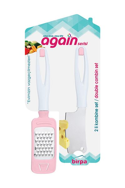 Birpa Again Mini Handle Grater & Mini Cleaver Set