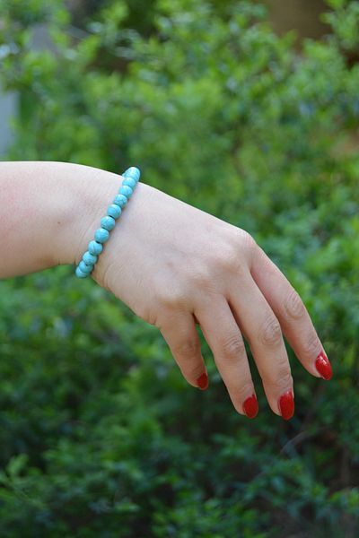 Stoneage Natural Turquoise Stone Bracelet