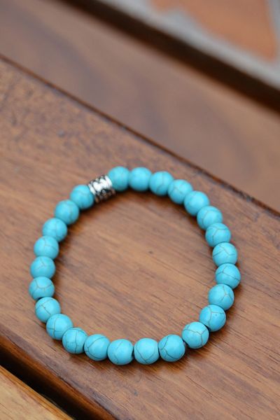 Stoneage Natural Turquoise Stone Bracelet