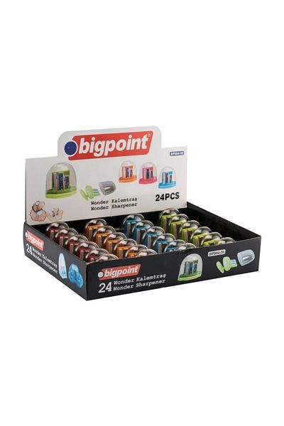 Bigpoint مبراة قلم رصاص وندر 24 علبة مزدوجة