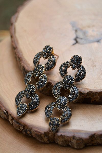Stoneage Stylish Women's Earrings with Zircon Stone