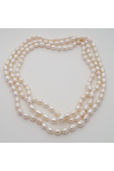 Stoneage Dolama İnci Doğal Taş Aşk Kolye