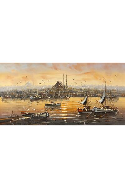 Tablosan Yağlı Boya Istanbul Kanvas Tablo 50x150 Cm 50x150 Cm