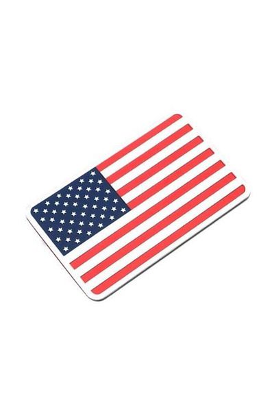 Knmaster Unwritten Aluminum Sticker Label with Us Flag Design