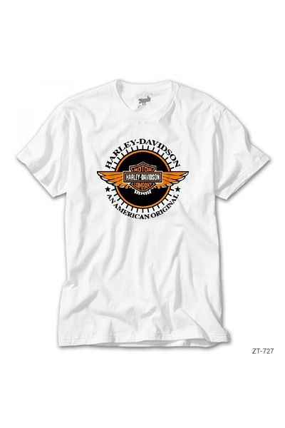 Z zepplin Λευκό μπλουζάκι Harley Badge