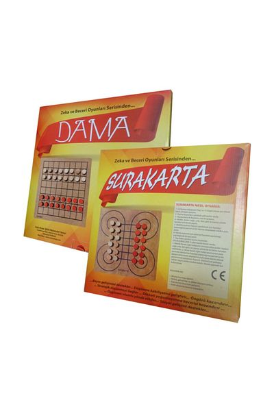 Jaju Baby Wooden Surakarta and Dama Mind, Brain Teaser and Strategy Game