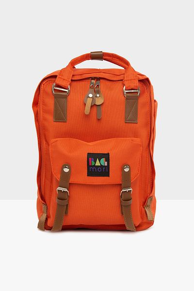 Bagmori Unisex Tile Belt Detailed Pocket Backpack