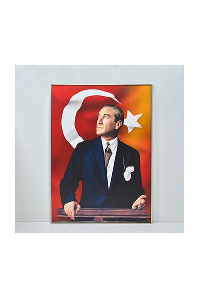 ÖZCANLAR ÇERÇEVE Ataturk Printed School Frame Decoration MDF 30x40
