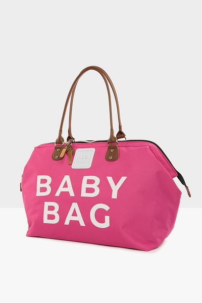 Bagmori Fuchsia Women's Baby Bag Printed Baby Care Bag M000002169