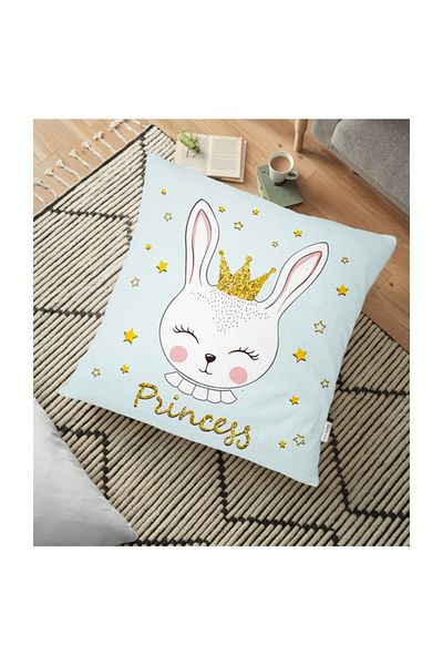Realhomes Perna Decorativa De Pardoseala Printesa Rabbit - 70 X 70 Cm