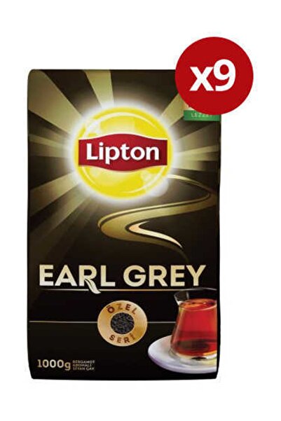 Lipton 9 Adet Lipton Earl Grey Dökme Çay 1000gr