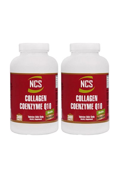NCS Hydrolyzed Collagen Coenzyme Q10 Biotin Zinc Selenium 300 Tablets X 2 Pieces