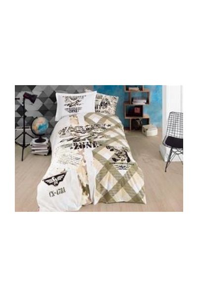 Hobby Set cuvertură de pilota unică din poplin Sky Force Green