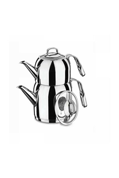 KORKMAZ A191 Steama Küçük Boy Çelik Çaydanlık-yeni Model
