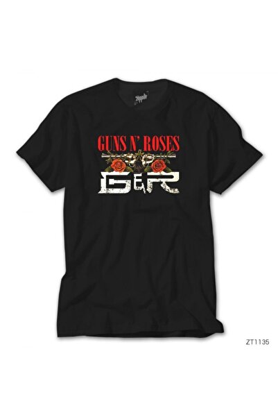 Z zepplin Guns N Roses Guns Μαύρο T-Shirt