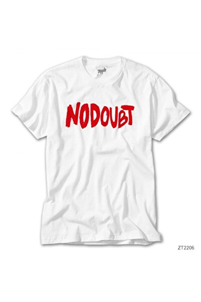 Z zepplin لا شك النص الأبيض تي شيرت