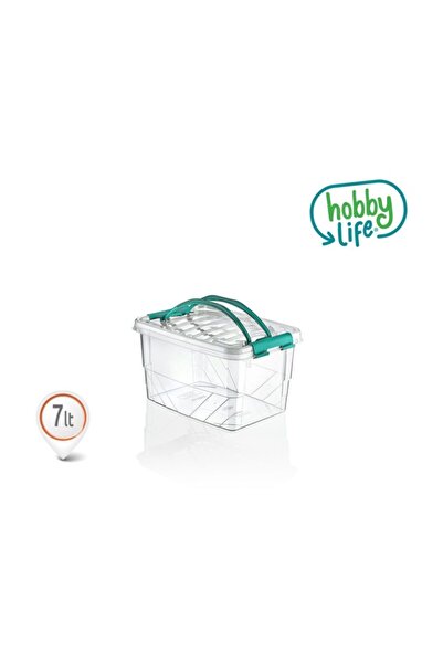 HOBBY LİFE 7 Lt Storage Box with Handle Picnic Basket Carrying Box