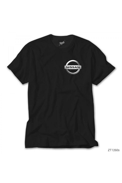 Z zepplin Μαύρο μπλουζάκι Unisex Nissan Logo