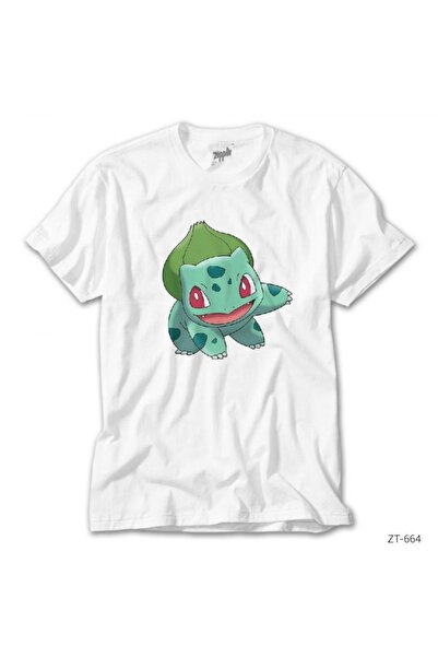 Z zepplin Tricou alb Pokemon Balbasaur