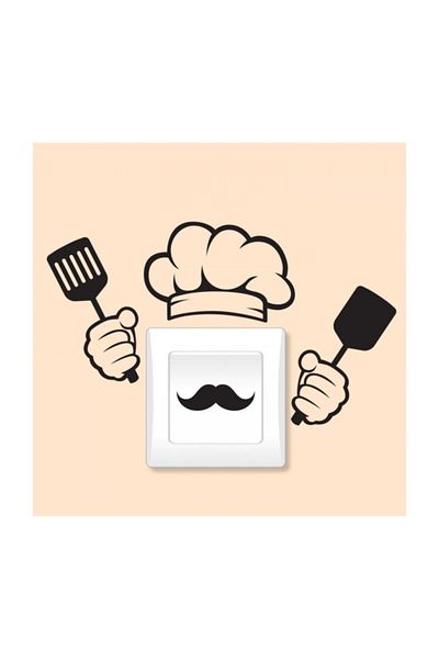 Artikel Cook Socket Sticker Electric Button Sticker 21x29 cm