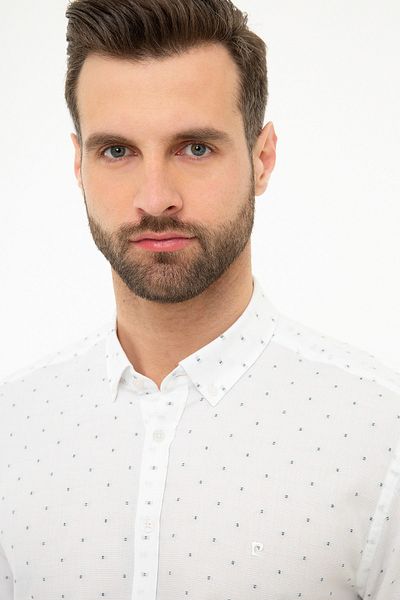 Pierre Cardin Πουκάμισο Navy Blue Slim Fit