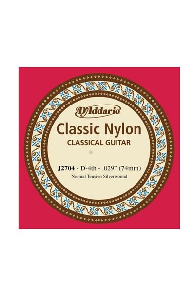 Daddario J2704 Classic Guitar - Single String, No.re String with 4 Strums