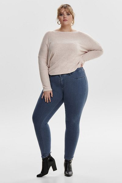 Only Women's Blue Large Size Skinny Leg Jeans15174945 CARTHUNDER