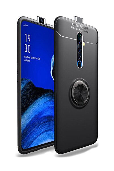 Microcase Oppo Reno 2z Focus Serisi Yüzük Standlı Silikon Kılıf